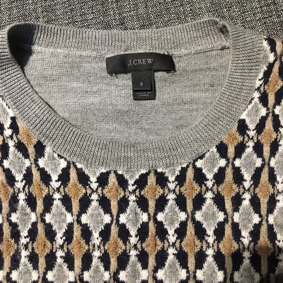 Argyle-style vest by J. Crew, Small - Picture 1 of 3